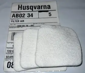 530057869 Husqvarna Pack Of 3 Oem Chainsaw Air Filters Poulan Cratsman