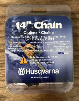 531300372 Husqvarna Chainsaw Chain Replacement Oem 14 Inch 3/8 .050 52dl H37 53130037