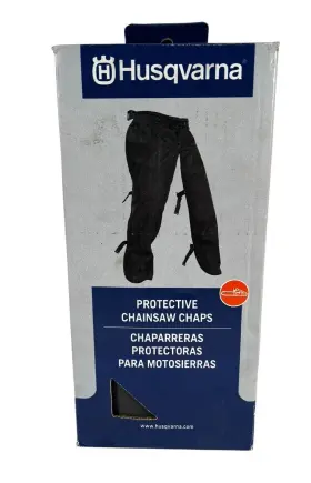 531309503 Husqvarna Clothing Protective Chainsaw Chaps Black Universal Waist