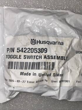 Husqvarna 542205309 For Toggle Switch Assy