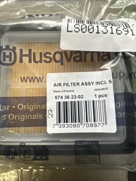 574362302 Husqvarna Air Filter With Cage Genuine Oem