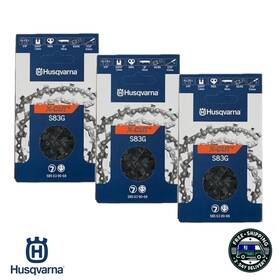 Husqvarna 585639068 3 Pk Genuine 18 Inch 3/8 .050 68 Dl Chainsaw Chain Loop S83g
