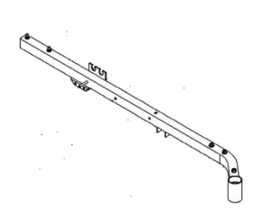 589283402 Husqvarna Frame Tube Rz Main Weld Rh