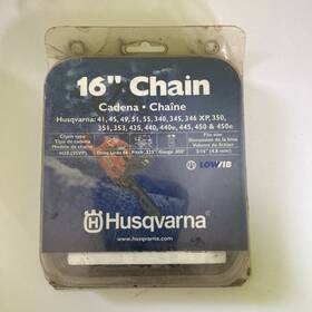 Husqvarna 590106401 16 Inch Chainsaw Chain H30 95 Vp Drive Links 66 Low Kickback New/open Box