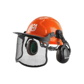 592752601 Husqvarna Chainsaw Helmet With Metal Mesh Face Shield Adjustable E