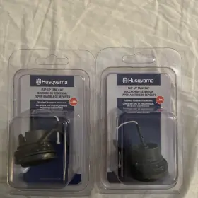 593133001 Husqvarna Flip-up Fuel / Oil Cap - Rancher Chainsaw Easy Open New Oem. 2pk