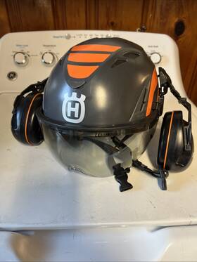 Husqvarna 594893202 Kask Elevation Complete Helmet W Visor And Ear Muffs New Oem #