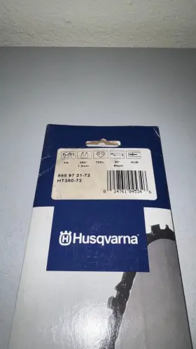 595972172 Husqvarna New 20 Inch Chainsaw Bar 3/8 Pitch .050 Gauge 72dl Oem