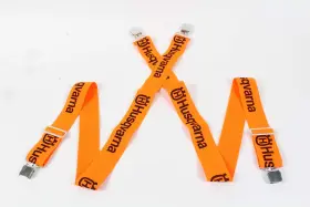 596290301 Husqvarna Oem Orange Suspenders With Metal Clip