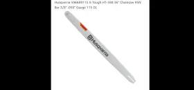 596689115 Husqvarna Bar84 Genuine Large Mount Fits X-tough Bar 36 Inch 3/8 .058 115dl