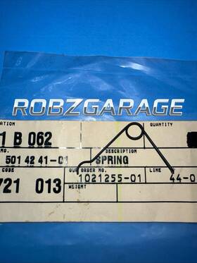 Husqvarna / Jonsered 501424101 Throttle Lock Spring 61 66 266 268 272 630 670 -b75