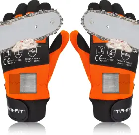 Intra-fit 974334512857 Chainsaw Gloves Saw Protection On Both Hands Back Cut-resistant Gl
