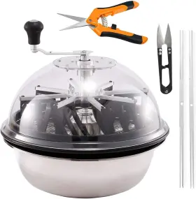 Ipower 840166231357 16-inch Bud Leaf Bowl Trimmer Twisted Sharp Stainless Steel 16 Inch Pruner