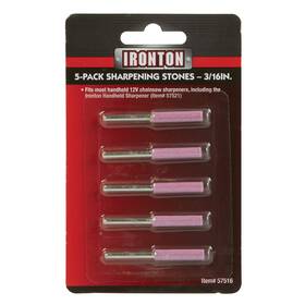 Ironton 3409194 Chain Sharpening Stones 3/16 Inch 5-ct. Pkg