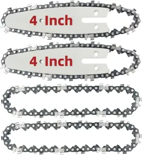Jf 744759367570 4 Inch Mini Chainsaw Chain And Bar For Replace Blade Pruner Hand H