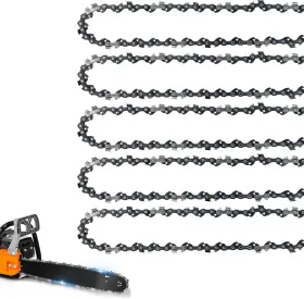 Jinffr 445019957984 5 Pack 10 Inch Chainsaw Chain 3/8 Lp Pitch .050 Gauge 40 Drive Links Replaceme
