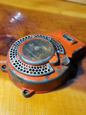 2057t Jonsered Jonsereds Starter Cover With Recoil Used Repaired Near Rope Hole No String