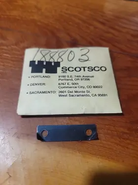 504188803 Jonsered Muffler Lock Tongue Plate 49sp 52 621 70e Scotsco 188803 Nos