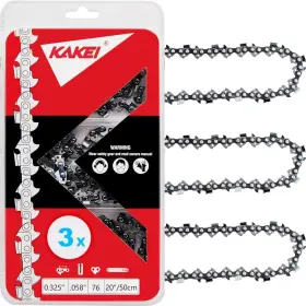 2c876x3 Kakei 20 Inch Chainsaw Chain .325 Pitch .058 Gauge 76 Drive Links For Blue Max 53
