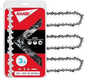 Kakei 3c080x3 Chainsaw Chain 20 Inch .325 Pitch .050 Gauge 80 Fits Husqvarna