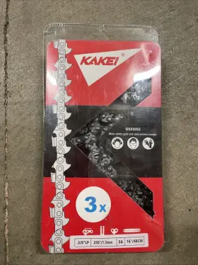 X003bp2mhl Kakei 18 Inch Chainsaw Chain 3/8 Lp Pitch .050 Gauge 62 Drive Links 3 Pack