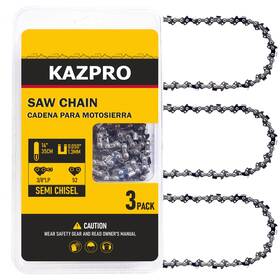 Kazpro 794677221713 14 Inch Chainsaw Chain 52 Drive Links 3/8 Lp Pitch .050 Gauge Low Ki