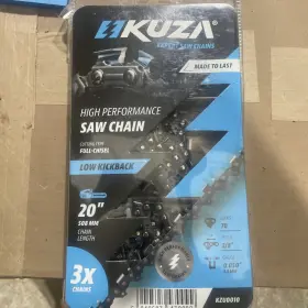 Kuza 940597470099 20 Inch Low Kickback Chainsaw Chain - 3/8 Lp Pitch New