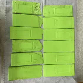 47072 Laser 12 Felling Bucking 8-1/2 Inch Wedges High Impact Abs Plastic Double New Used Green