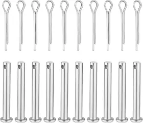 1034436 Lasuroa 10pcs Shear Pins And Cotter Fits For Simplicity Snapper M Silver