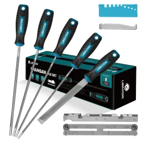 Libraton 630808005732 Chainsaw File Set 5/32 Inch 3/16 7/32 Sharpening Sha