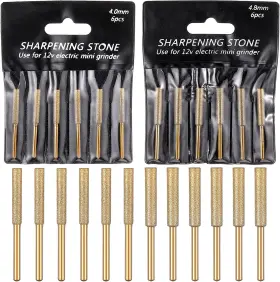 Linterest 445043851890 12 Pieces Diamond Chainsaw Sharpener Titanium Plated Sharpening Wheels B