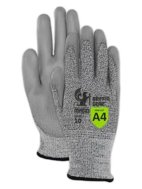 Gpd4529 Magid Griffin Gear Gpd452 Work Gloves Ansi A4 9/large Polyurethane Coating