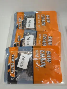 47dl Mak 313034242279 3 Piece 8 Inch Chainsaw Chain 1/4 Lp Pitch 0.043 Gauge Fit See Disc New