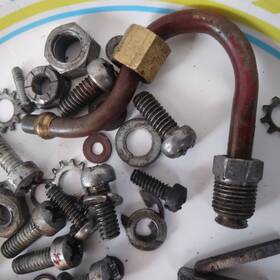 Mall 4481h Lot Of Chainsaw Model 12 Bolts Washers Key Fuel Line Specialty Hardware