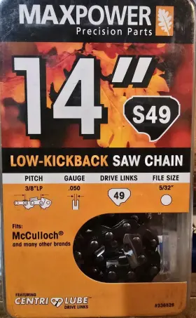 336526 Maxpower 14 Inch Chainsaw Chain Fits Mcculloch And Other Brands