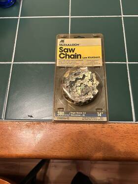 Mcculloch 218096-12 14 Inch Chain Saw Blade New/old Stock Fits Many Saws