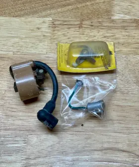 85243 Mcculloch Nos Oem Super Pro 105 125 Ignition Coil Condenser And Points