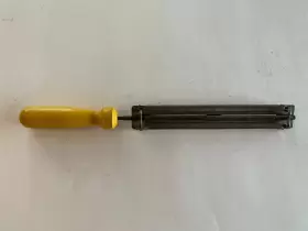 86826 Mcculloch Rare Vintage Wood Handled Chainsaw File Sharpener Guide Tool Nice