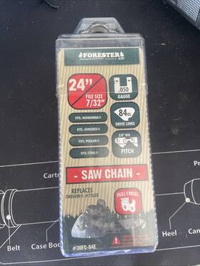 Mgp Supply 756580014882 Forester Full-chisel Chainsaw Chain Loop Non-safety 3/8 Inch .050 Gauge