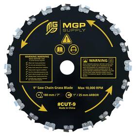 Mgp Supply 850028688137 Chainsaw Brush Cutter Blade - 9in X 20 Teeth Fits Most Straight Shaft Trimm
