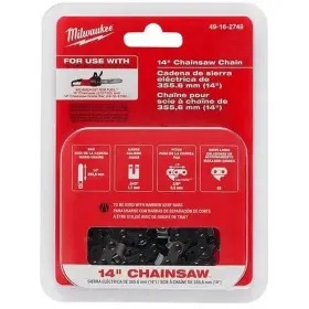 Milwaukee 195925834486 14 Inch Chainsaw Chain Black - Durable