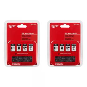Milwaukee 313044817870 16 Inch Chainsaw Chain 2-pack
