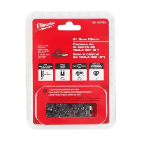Milwaukee 445001465480 6 Inch Pruning Saw Chain With 28 Drive Links