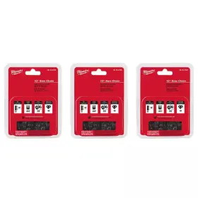 Milwaukee 445005527542 10 Inch Saw Chain 3-pack