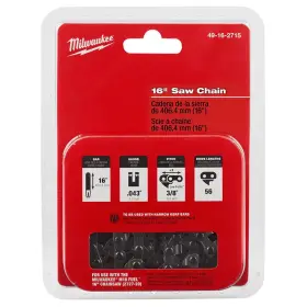 Milwaukee 445025590588 16 Inch Chainsaw Chain