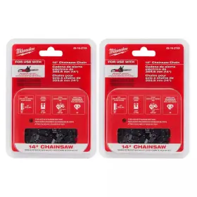 Milwaukee 445045086085 14 Inch Chainsaw Chain With 52 Drive Links 2-pack