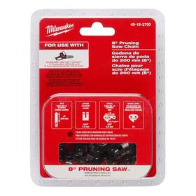 Milwaukee 445047340338 8 Inch Pruning Saw Chain With 33-drive Links