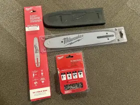 49-62-0015 Milwaukee 48-09-5001 10 Inch Bar 49-16-2723 Chain Scabbard Pole Saw