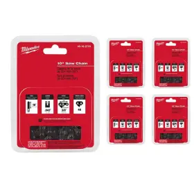 49-16-2723-x5 Milwaukee 10 Inch Chainsaw Chain With 40 Drive Links 5-pack