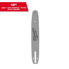 49-16-2743 Milwaukee 12 Inch .325 .043 Ga. Guide Bar For Top Handle Chainsaw